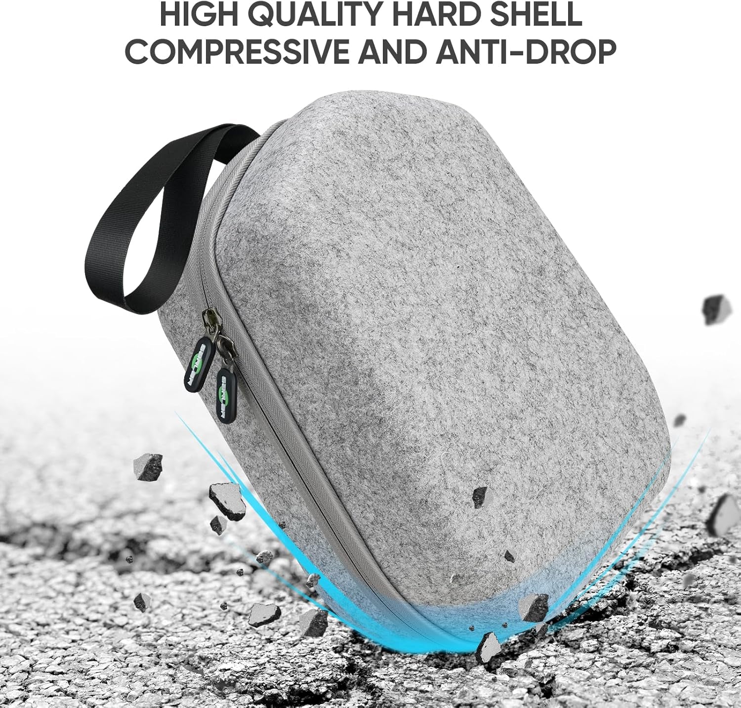 Hard Carrying Case Compatible with Meta Quest 3S/Quest 3/Oculus Quest 2/Vision Pro Official Original/Elite Strap VR Headset and Controller Accessories, Suitable for Travel and Home Storage