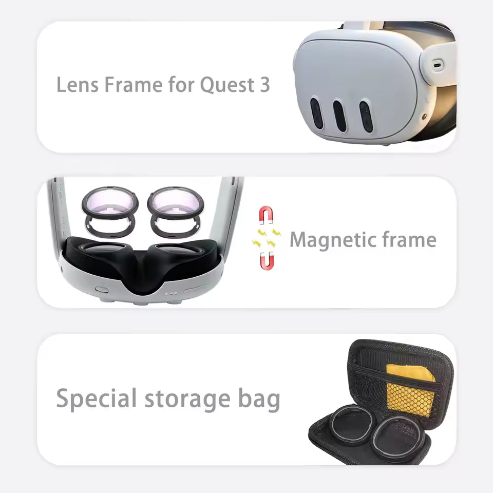 Lentes graduados para Meta Quest 3