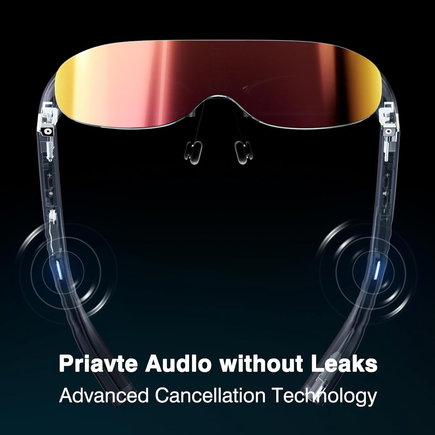 AR/XR Glasses- Smart Glasses for Gaming Headset Video Display Glasses Myopia Adjustment 1800 Brightness Sunglasses,Fhd Adapted for Pc/Android/Ios/Ps5/Xbox/Steamdeck/Consoles